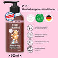 Hundeshampoo 500ml mit Conditioner Hunde Shampoo Fellpflege jedes Fell Spülung