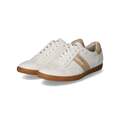 Paul Green Low Sneaker Weiß goldglänzende Markendetails Lederdecksohle Leder 