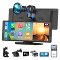 10.26" Zoll Tragbarer CarPlay und Android Auto Wireless Display Autoradio USB SD