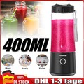 Smoothie Mixer USB Tragbarer,Elektrisch Maker 400ML Mini-Standmixer Blender DHL
