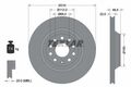 Textar 92140703 Set 2x Bremsscheibe für Audi Skoda VW Seat TT + Roadster + 03->