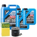 Motoröl 5W30 LIQUI MOLY Longtime High Tech 8L+MANN Ölfilter+Ölablassschraube