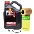 MANN Ölfilter + 5W-30 Motul für VW GOLF 4 5 6 PASSAT TOURAN T4 T5 1.2-2.5 TDI