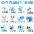 Roblox Adopt me Neon Frozen Pets
