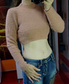 Trend Crop kurz Blogger Influencer Pullover weich kuschelig Shein S 34 36