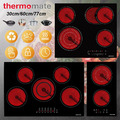 thermomate Glaskeramik Kochfeld Elektro Autark Rahmenlos Touch Control Timer