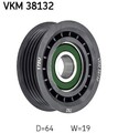 SKF Umlenk-/Führungsrolle, Keilrippenriemen VKM 38132 für MERCEDES-BENZ