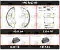 ROADHOUSE Bremsensatz Trommelbremse Super Precision Kit SPK 3507.02 für FIESTA 4