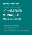 Tabelle, Lohnsteuer 2023 Monat, Tag | 2023 | deutsch