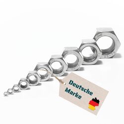 Sechskant-Mutter DIN 934 Edelstahl Rostfrei A2 V2A M2 M3 M4 M5 M6 M8 M10 bis M64✅ DIN 934 ✅ Rostfrei ✅ M1,6 bis M64 ✅ A2 - V2A ✅