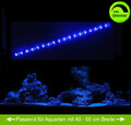 Aquarium Mondlicht 30 cm LED Lichtleiste + Dimmer, Komplettset blau flexi-slim