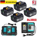 【Upgraded 8000mAh】Für Makita 18V Akku BL1850 BL1830 BL1840 BL1860 / Ladegerät DE