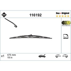 SWF 116192 Scheibenwischer für VW SKODA SEAT FIAT AUDI BORA GOLF POLO LUPO A3