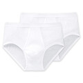 SCHIESSER Herren Slip mit Eingriff, 2er Pack - Original Classics, Doppelripp,...