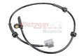 METZGER Sensor, Raddrehzahl Links, Rechts, Vorderachse u.a. für NISSAN, RENAULT