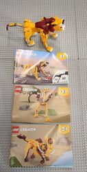 LEGO 31112 Creator 3-in-1 Wilder Löwe, Strauß oder Wildschwein Nicht Komplett 