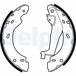 Delphi Bremsbacken hinten für Smart Cabrio City-Coupe Crossblade Fortwo Roadste