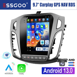 Android 13 Autoradio CarPlay GPS Navi RDS WIFI Kamera Für Ford Focus MK3 2012-18