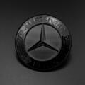 Mercedes Benz W205 W212 Emblem schwarz 2128170316 Stern Motorhaube Neu