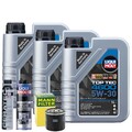 Motoröl 5W30 LIQUI MOLY Top Tec 4600 3L +MANN Ölfilter +Spülung +Cera Tec