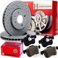ZIMMERMANN gelocht-BREMSSCHEIBEN 278mm +BELÄGE VORNE passend für FORD FOCUS CMAX