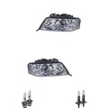 Scheinwerfer Frontscheinwerfer Set Xenon D2S/H1 für Audi A6 Avant inkl. Lampen