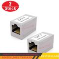2x CAT 7 Netzwerk RJ45 Verbinder für Patchkabel LAN Netzwerkkabel Kupplung DSL~