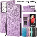 Für Samsung S25 FE S24 S23 S22 S21 Ultra Plus Handy Hülle Klapphülle Flip Cover