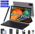 2024 Neueste Tablet Android 14 16GB/24GB+256GB HD Octa Core 1920*1200 12 Zoll 5G