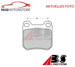 SATZ BREMSBELÄGE BREMSKLÖTZE VORNE ABS 36624/1 P FÜR VW KAEFER 1.5L,1.6L,1.3L