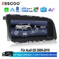 6+128G Carplay Android 14 Für Audi Q5 2009-2016 Autoradio WIFI GPS Navi 4G DSP