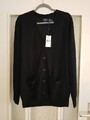 Polo Ralph Lauren Long Cardigan Gr. L schwarz NEU MIT ETIKETT RWS Wool