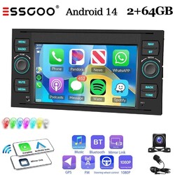 64GB Carplay Für Ford Focus Transit MK7 C S-Max Android 15 Autoradio GPS Nav Kam