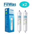 2 FilWas Kühlschrank Wasserfilter ERSATZ für Samsung DA29-10105J HAFEX/EXP