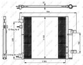 NRF 350048 Condenser, air conditioning for CHEVROLET