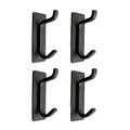 Handtuchhalter selbstklebend Handtuchhaken ohne bohren Edelstahl Schwarz 4 stück