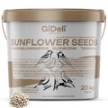 GiDeli 20kg Premium geschälte Sonnenblumenkerne Natur Vogelfutter Vögel Eimer