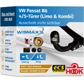 HOOK ANHÄNGERKUPPLUNG starr passend für VW Passat B6 +7-polig E-Satz ABE EBA