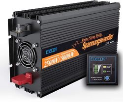 EDECOA 2500W 12V zu 230V Reiner Sinus-Wechselrichter Spannungswandler