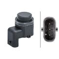 1x Sensor, Einparkhilfe HELLA 6PX 358 141-281 passend für FORD
