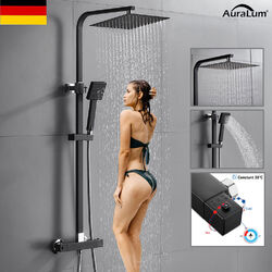 Duschsystem mit Thermostat Regendusche Duschset Handbrause Dusche Duscharmatur