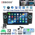2+64G 7" Autoradio Für Fiat Linea Grande Punto 2007-2012 Carplay GPS Navi Kamera
