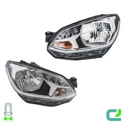 Scheinwerfer-Set links/rechts H4 HELLA für VW Up (121, 122, BL1, BL2)