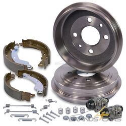 ATEC 2x BREMSTROMMEL+BREMSBACKEN+ZUBEHÖR+RADBREMSZYLINDER FÜR FIAT PANDA FORD KA### FÜR BREMSSYSTEM BOSCH // BIS BJ 05.2010 PASSEND ###