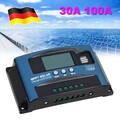 30A/100A 12V-24V MPPT Solar Ladegerät Controller Panel Regler Daul USB Digital