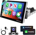 1DIN 9Zoll Android 13 Autoradio Carplay GPS NAVI WIFI DSP BT USB 2+64GB + Kamera
