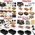 31PCS Heißluftfritteuse Airfryer Zubehör für Ninja Foodi AF400EU AF300EU AF500EU