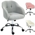 HOMCOM Homeoffice Stuhl, Ergonomisch Schreibtischstuhl mit Wippfunktion