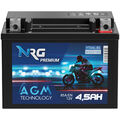 NRG AGM Roller Batterie 4,5Ah 12V YTX4L-BS 50314 YT4L-B Motorradbatterie 5Ah 4Ah