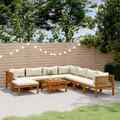 Akazie Gartenmöbel mit Kissen Sofa Lounge Sitzgruppe mehrere Auswahl vidaXL